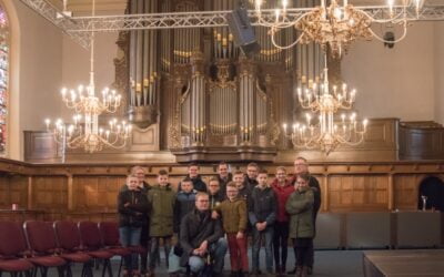 Orgelleerlingen op excursie naar Enschede