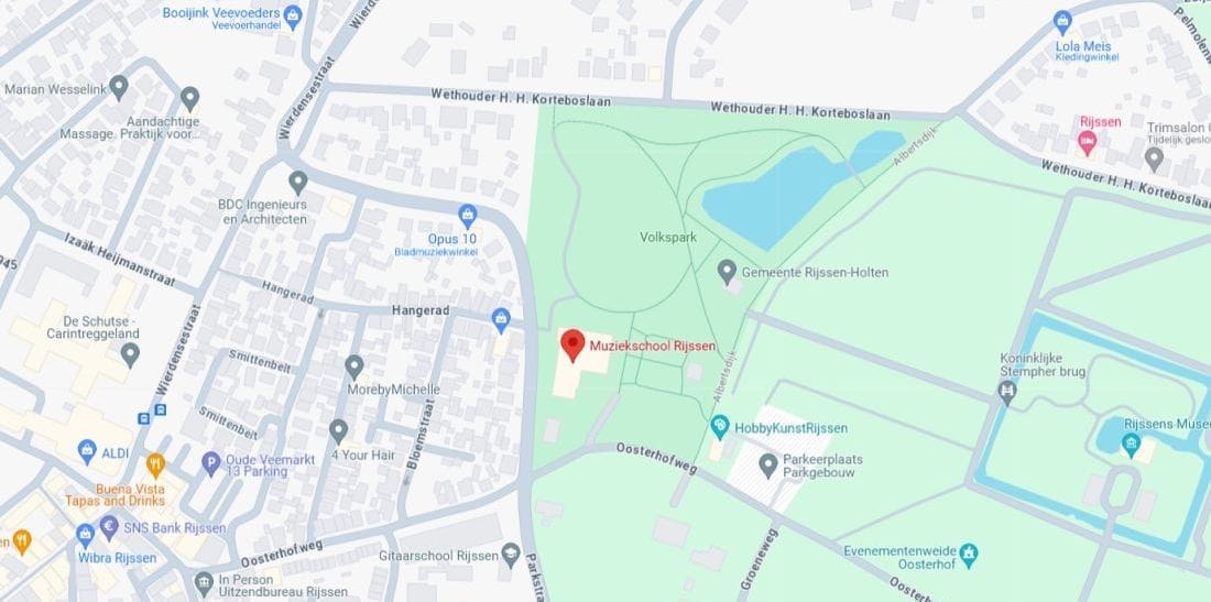 Klik om Google Maps te openen Afbeelding Kaart Rijssen Muziekschool