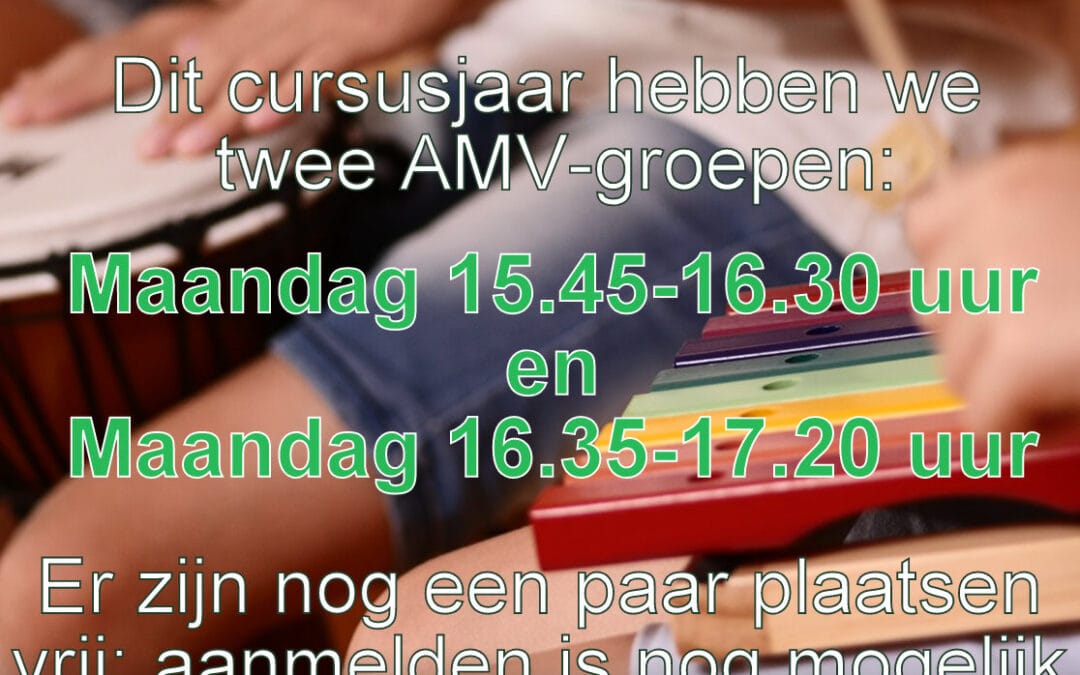 AMV: 2 groepen, nog een klein aantal plekken vrij